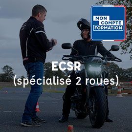 ECSR enseignant conduite sécurité routière spécialisé 2 roues