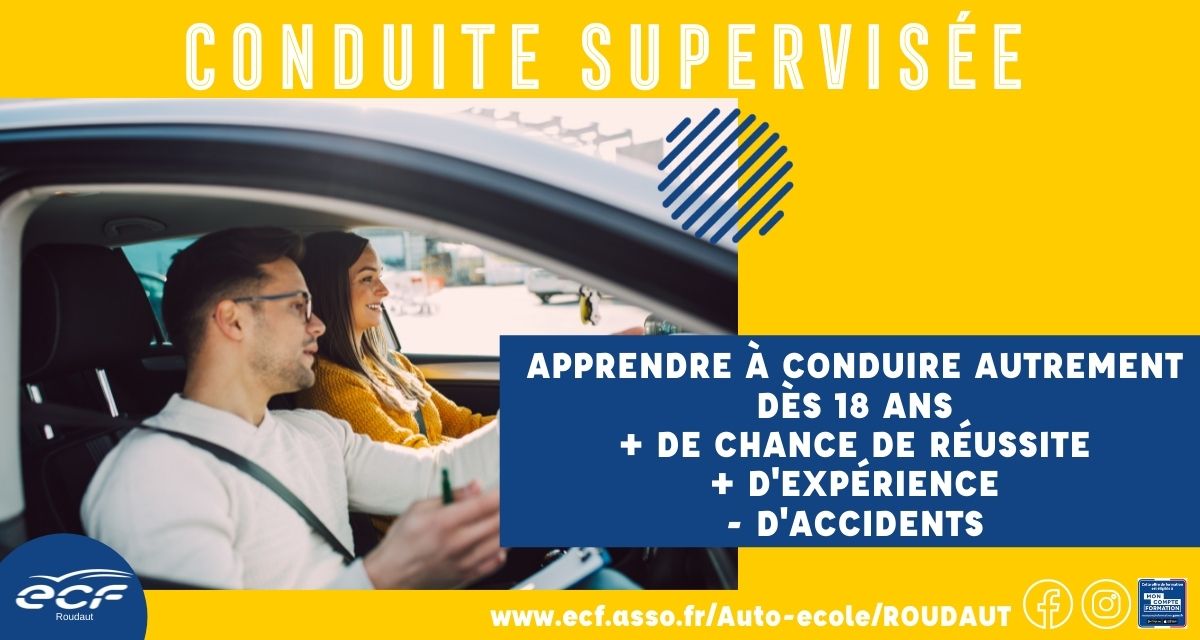 Conduite accompagnée Conduite supervisée – Auto-Ecole ECR Pacaud