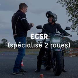 ECSR enseignant conduite sécurité routière spécialisé 2 roues