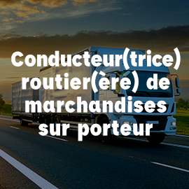 conducteur routier marchandises porteur ECF Blois