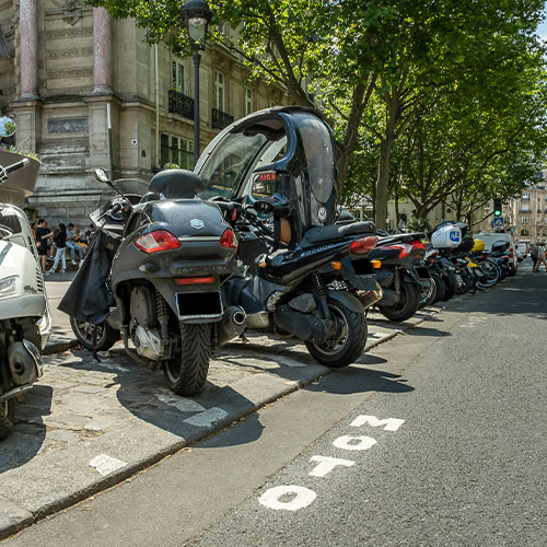 Marquage stationnement deux-roues