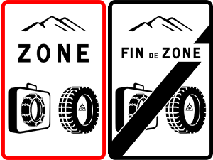 Panneaux loi montagne 2 b58 et b59